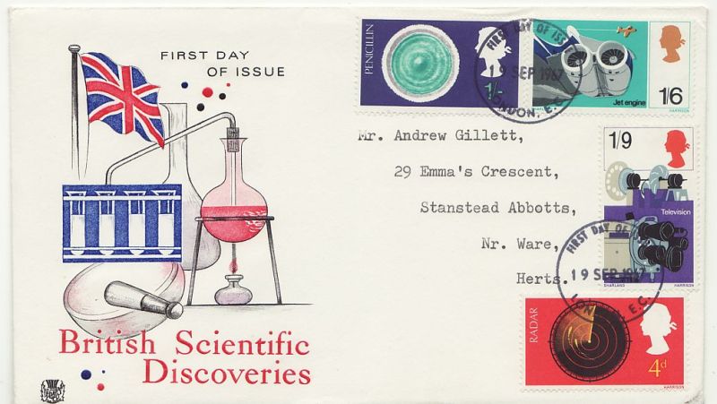 1967 Scientific Discoveries Stamps First Day Cover