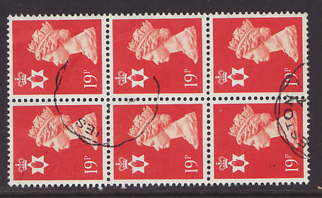 Northern Ireland 19p Orange-Red Stamps Used