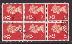 Northern Ireland 19p Orange-Red Stamps Used (87829)