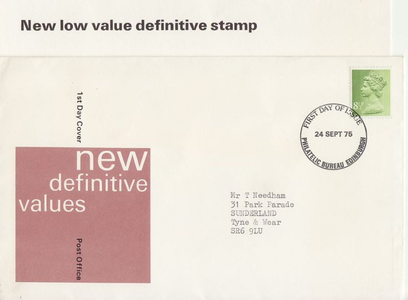 1975 Definitive Stamp First Day Cover