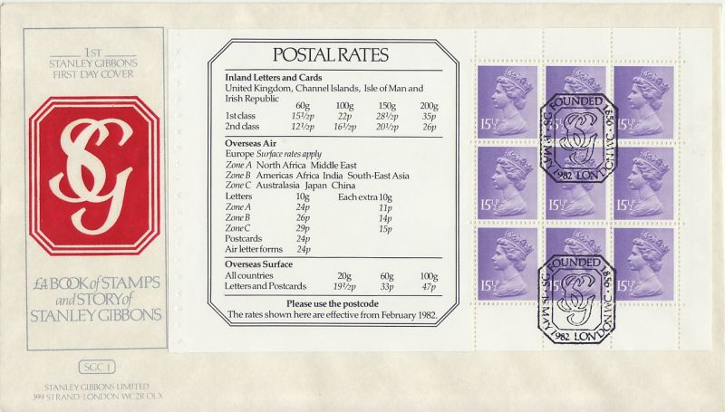 1982 Definitive Stamps First Day Cover