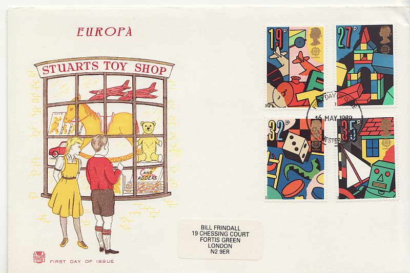 1989 Europa Games and Toys Stamps First Day Cover