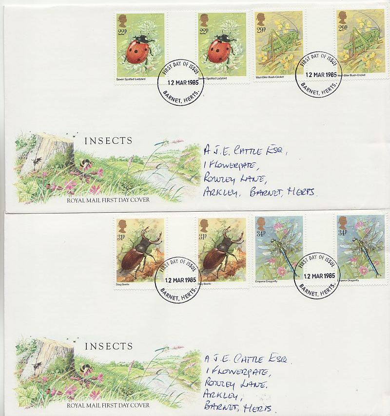 1985 Insects Stamps First Day Cover