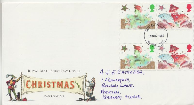 1985 Christmas Stamps First Day Cover
