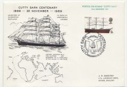 1969-11-22 Clipper-Ship Cutty Sark Centenary ENV (87883)