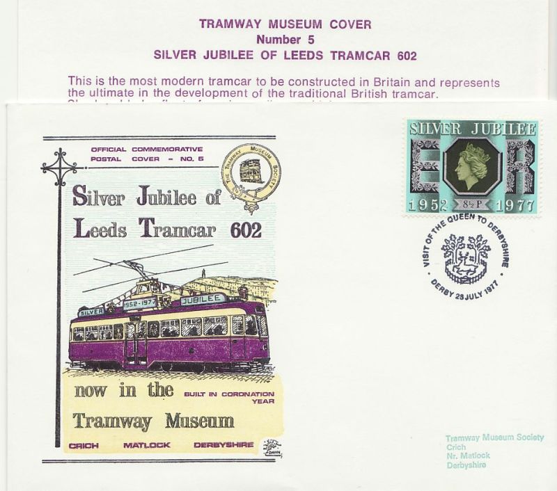 1977 Leeds Tramcar 602 - Number 5 Envelope