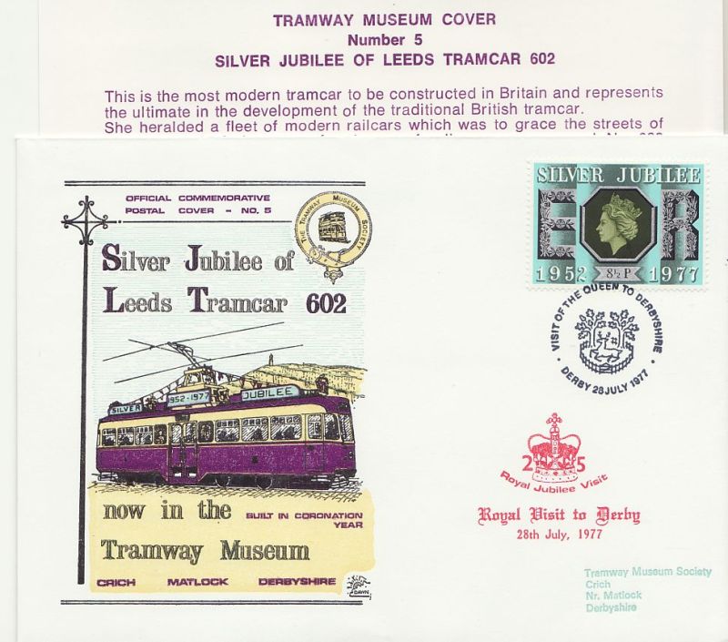 1977 Leeds Tramcar 602 - Number 5 Envelope