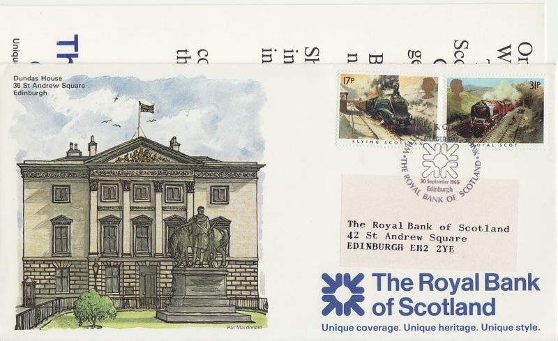 1985 The Royal Bank of Scotland Envelope