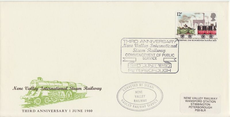 1980 Nene Valley International Steam Railway Envelope