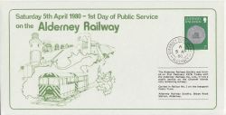 1980-04-05 Alderney Railway First Day of Service (87965)