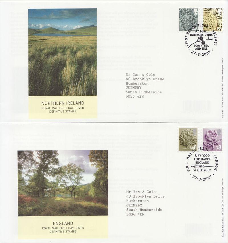2007 Definitive Stamps First Day Cover