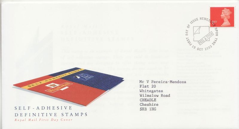 1993 Definitive Stamps First Day Cover