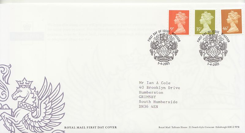 2005 Definitive Stamps First Day Cover