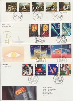 1991 Bulk Buy x8 First Day Covers Bureau Pmk's (88004)