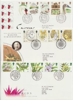 1993 Bulk Buy x9 First Day Covers with Bureau Pmk's (88006)