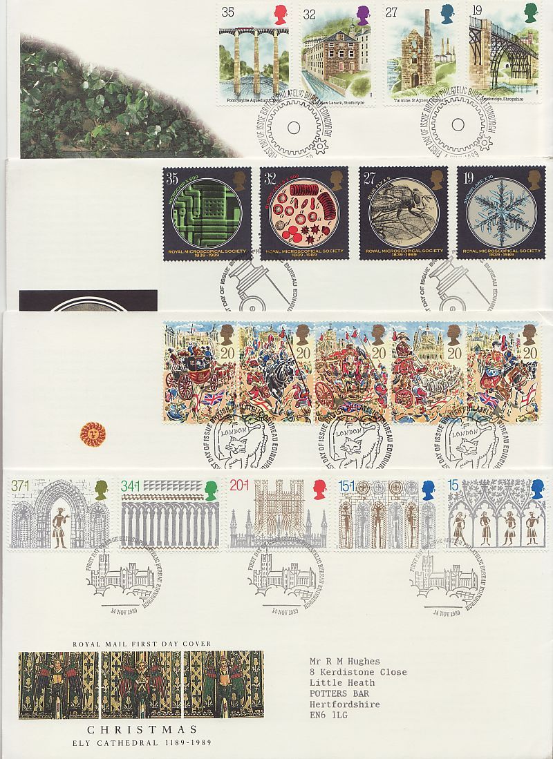 1989 Stamps First Day Covers