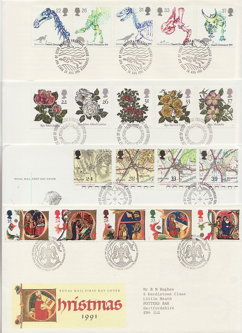 1991 Stamps First Day Covers