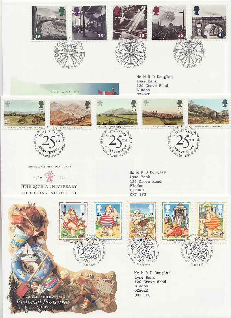 1994 Stamps First Day Covers