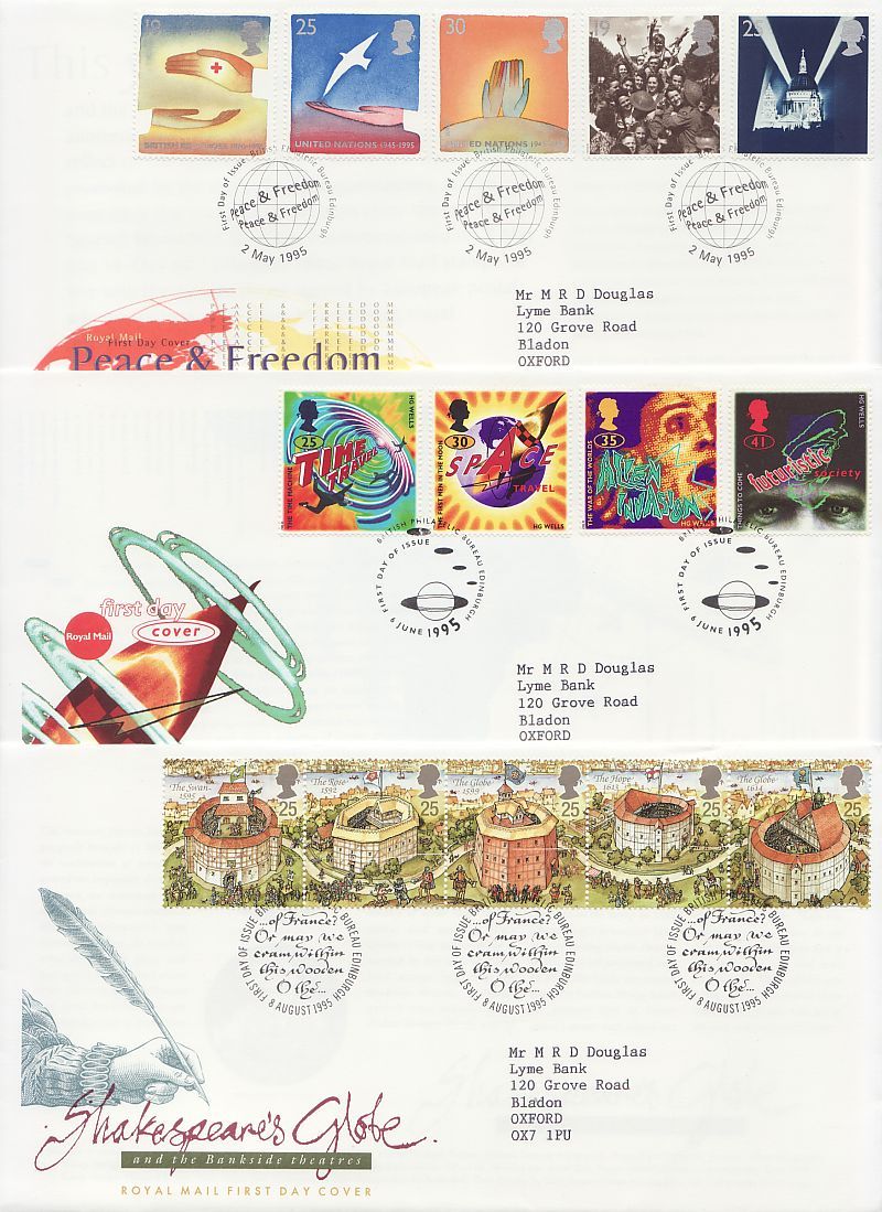 1995 Stamps First Day Covers