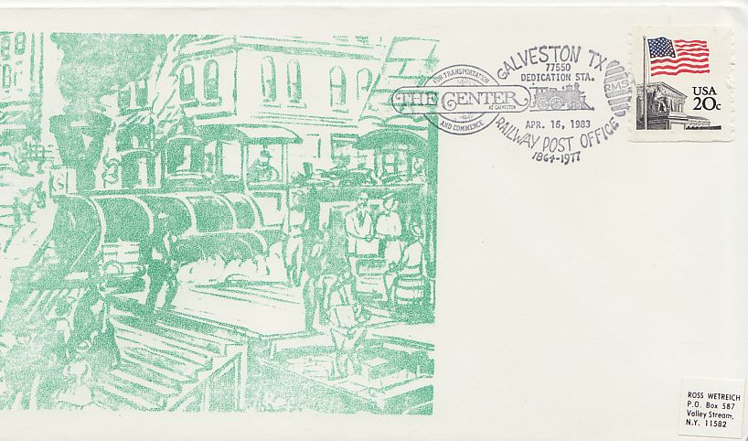 Railway Theme Stamps Envelope
