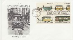 1983-10-08 Street Cars USA Stamps FDC (88032)