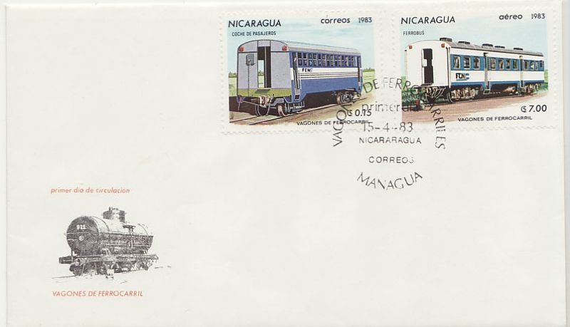 Railway Theme Stamps Envelope