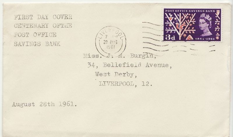 1961 POSB First Day Cover