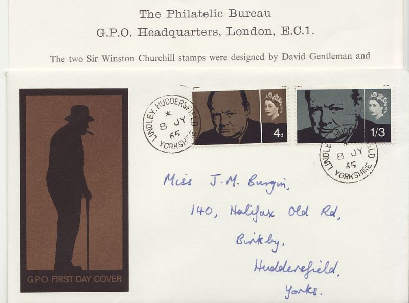 1965 Winston Churchill First Day Cover