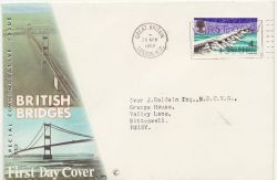 1968-04-29 British Bridges Stamp London W2 FDC (88126)