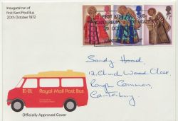 1972-10-20 First Kent Post Bus Envelope (88163)