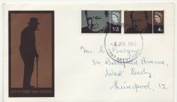 1965-07-08 Churchill Stamps PHOS Liverpool FDC (88228)