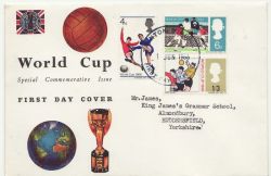 1966-06-01 World Cup Football Stamps Taunton FDC (88229)