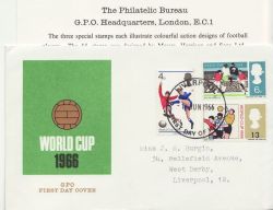 1966-06-01 World Cup Football PHOS Liverpool FDC (88230)