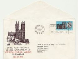 1966-02-28 Westminster Abbey 3d London SW1 FDC (88239)
