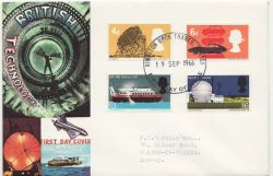 1966-09-19 British Technology Stamps Kingston FDC (88252)