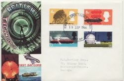 1966-09-19 British Technology Stamps Kingston FDC (88253)