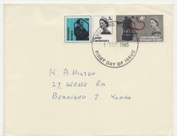 1965-09-01 Joseph Lister Stamps Bradford FDC (88274)
