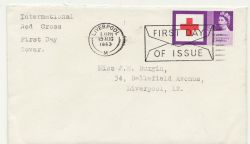 1963-08-15 Red Cross Stamp Liverpool Slogan FDC (88291)