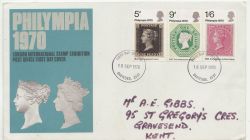 1970-09-18 Philympia Stamps Dartford FDC (88331)