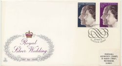 1972-11-20 Silver Wedding Stamps Windsor FDC (86351)