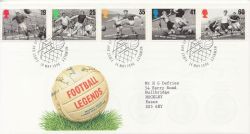 1996-05-14 Football Legends Stamps Wembley FDC (88360)