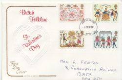 1981-02-06 Folklore Stamps Bath FDC (88370)