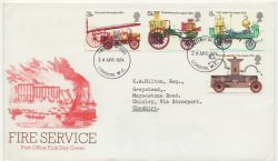 1974-04-24 Fire Service Stamps London WC FDC (88379)