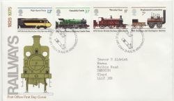 1975-08-13 Railways Stamps Bureau FDC (88388)