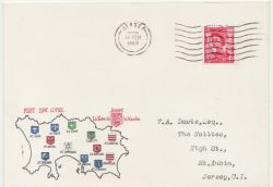 1969-02-26 Jersey 4d Definitive Stamp FDC (88465)