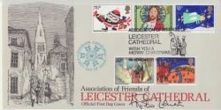 1981-11-18 Christmas Leicester Cathedral Signed FDC (88500)