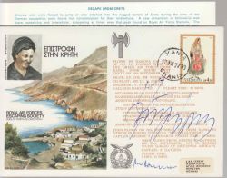 1977-09-12 RAFES SC18 Escape from Crete Signed ENV (88515)