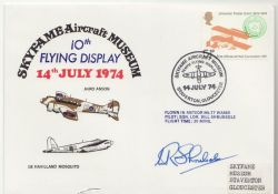 1974-07-14 Skyfame Aircraft Museum Signed ENV (88524)