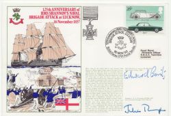 1982-11-16 RNSC(3)20 HMS Shannon Lucknow Signed ENV (88527)