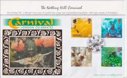 1998-08-25 Notting Hill Carnival London Silk FDC (88613)